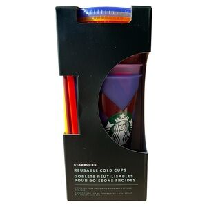 🆕 Starbucks Reusable Cold Cups - Multicolor Set